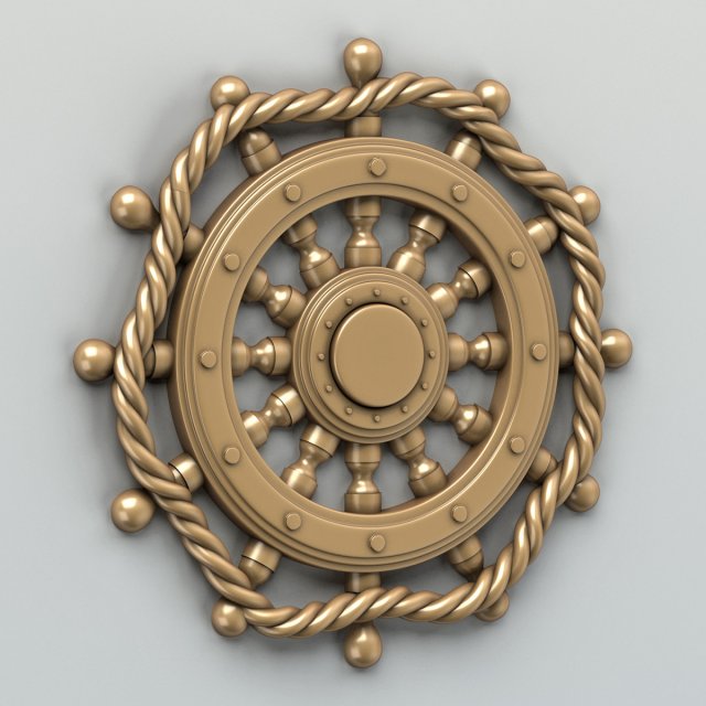 carved decor central 003 Model 3D .c4d .max .obj .3ds .fbx .stl .blend 