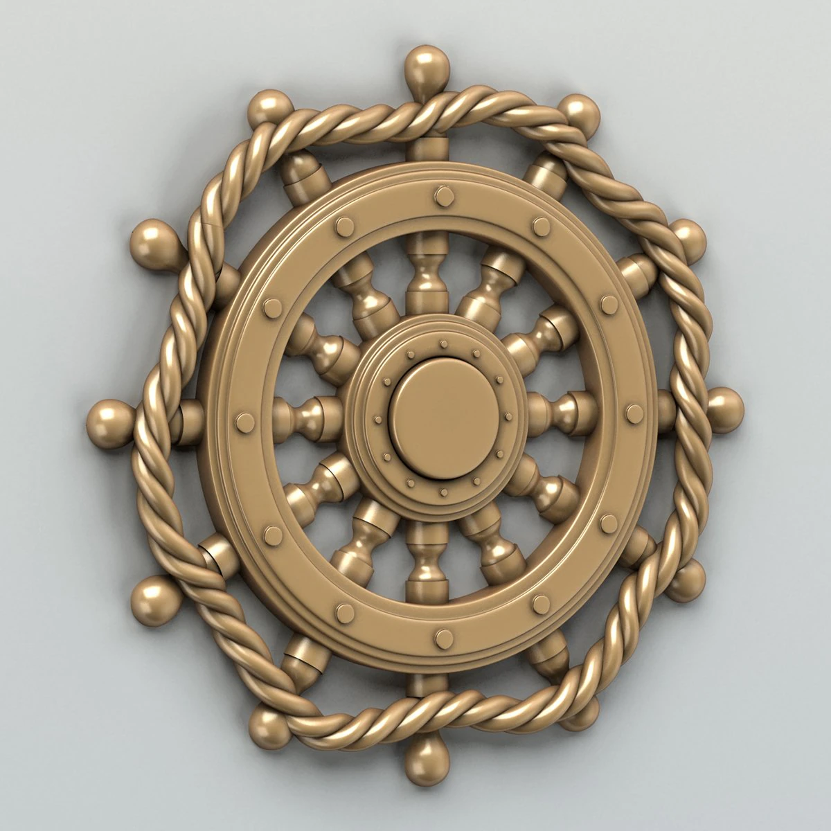 carved decor central 003 3D Model .c4d .max .obj .3ds .fbx .stl .blend 