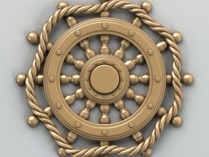 carved decor central 003 Model 3D