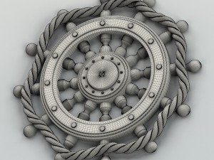 carved decor central 003 Model 3D