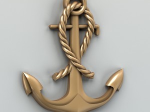 carved decor central 004 3D Model