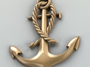 carved decor central 004 3D Model