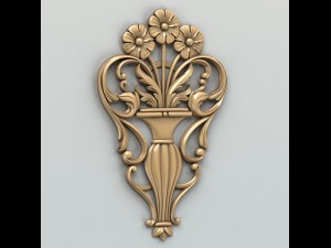 carved decor central 005 3D Model