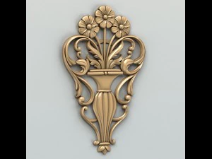 decora&ccedil;&atilde;o esculpida central 005 Modelo 3D