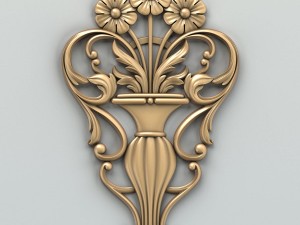 carved decor central 005 3D Модель
