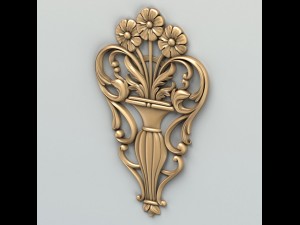 carved decor central 005 3D Модель