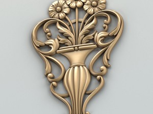 carved decor central 005 3D Модель
