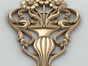 carved decor central 005 3D Модель