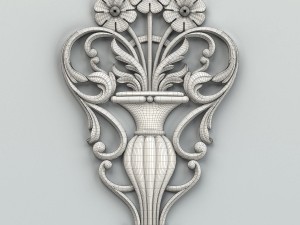 carved decor central 005 3D Модель