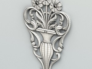carved decor central 005 3D Модель