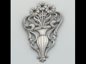 carved decor central 005 3D Модель