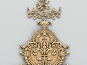 carved decor central 006 3D Model