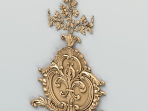 carved decor central 006 3D Model