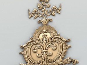 carved decor central 006 3D Model