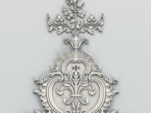 carved decor central 006 3D Model