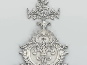 carved decor central 006 3D Model