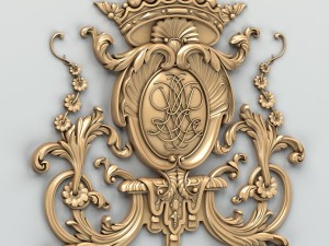 carved decor central 007 3D Model