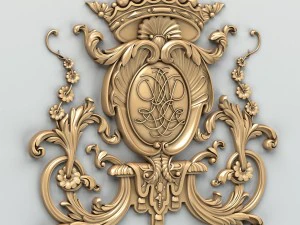 decora&ccedil;&atilde;o esculpida central 007 Modelo 3D