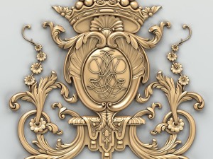 carved decor central 007 3D Model