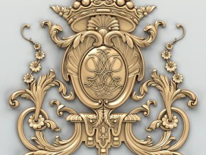 carved decor central 007 3D Model