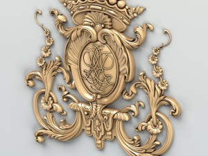 carved decor central 007 3D Model