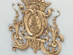 carved decor central 007 3D Model