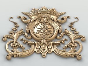 carved decor central 007 3D Model