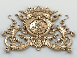 carved decor central 007 3D Model