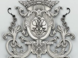 carved decor central 007 3D Model