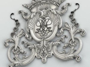 carved decor central 007 3D Model