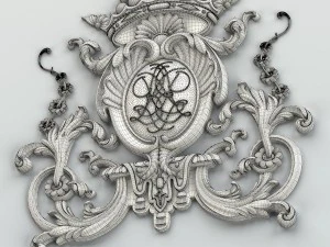 carved decor central 007 3D Model