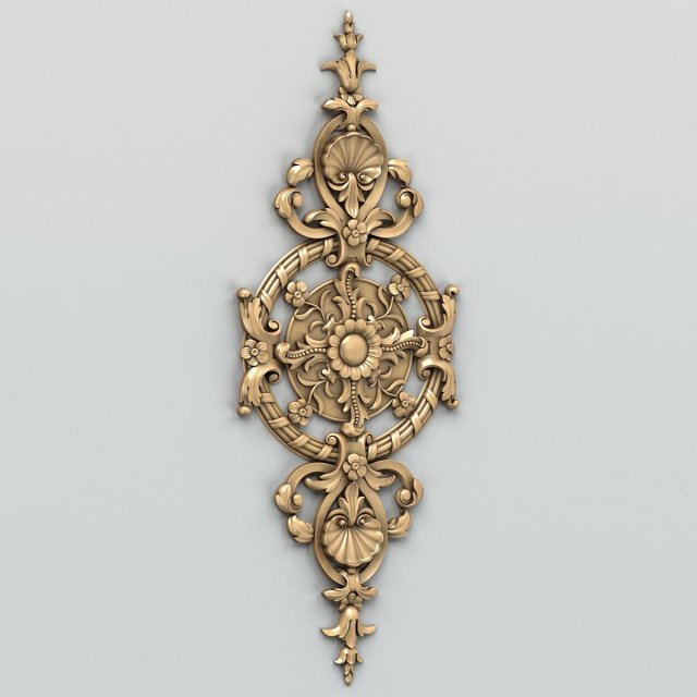 carved decor central 008 Modelo 3D .c4d .max .obj .3ds .fbx .stl .blend 