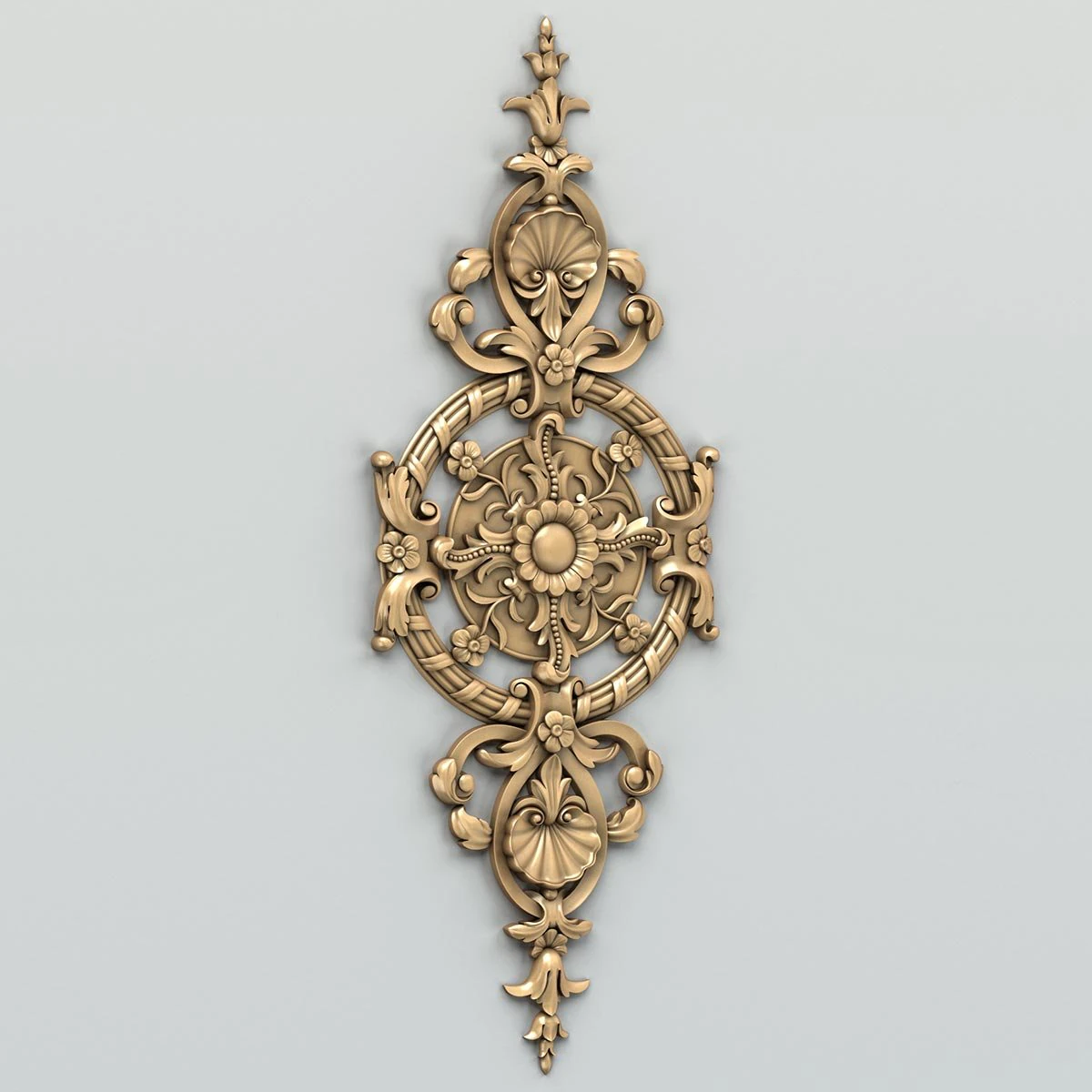 carved decor central 008 3D Model .c4d .max .obj .3ds .fbx .stl .blend 