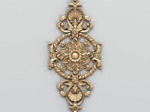 carved decor central 008 Modelo 3D