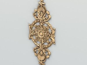 carved decor central 008 Modelo 3D