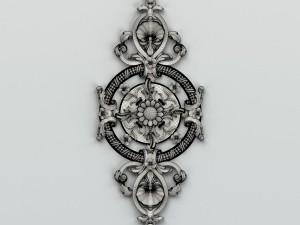 carved decor central 008 Modelo 3D