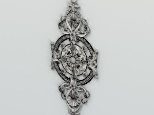 carved decor central 008 Modelo 3D