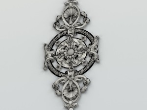 carved decor central 008 Modelo 3D