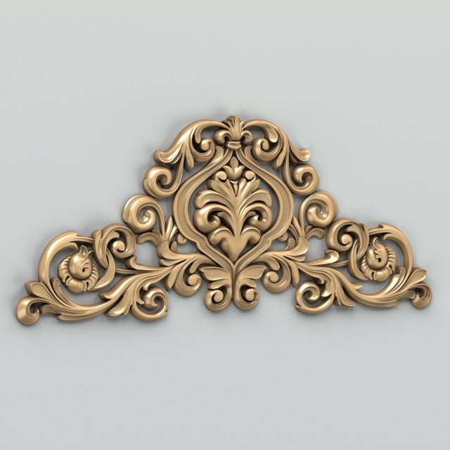 carved decor central 009 Model 3D .c4d .max .obj .3ds .fbx .stl .blend