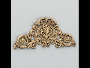 carved decor central 009 3D Model