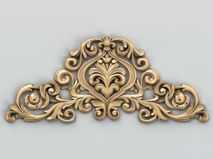 carved decor central 009 Model 3D