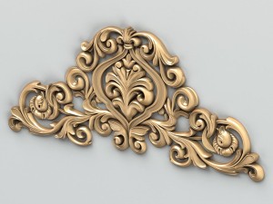 carved decor central 009 Model 3D