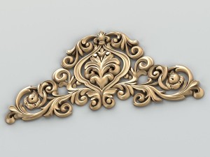 carved decor central 009 Model 3D