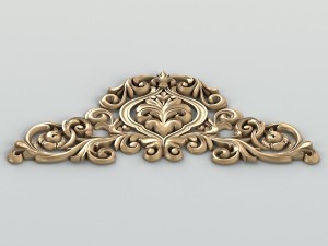 carved decor central 009 Model 3D