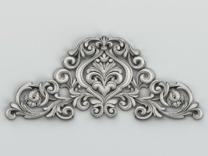 carved decor central 009 Model 3D