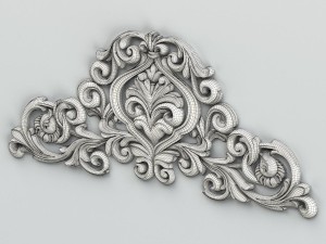 carved decor central 009 Model 3D