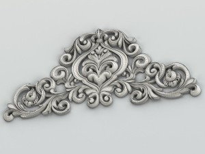 carved decor central 009 Model 3D