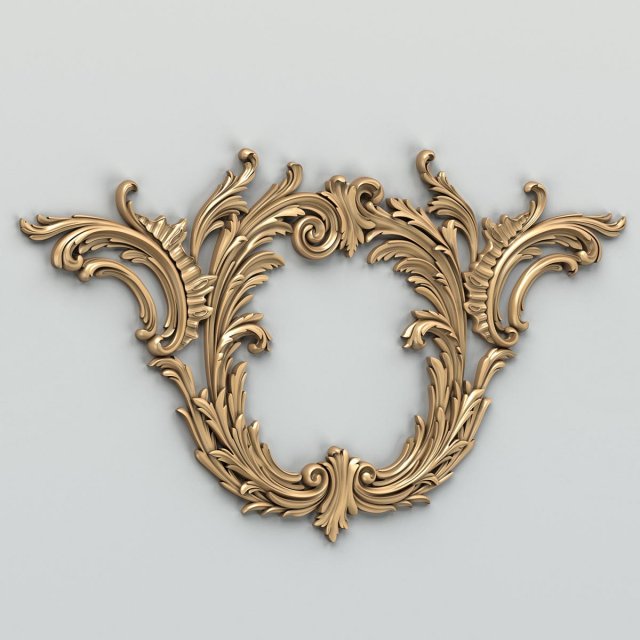 carved decor central 010 Modelo 3D .c4d .max .obj .3ds .fbx .stl .blend 