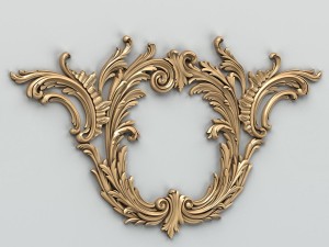 carved decor central 010 3D Model