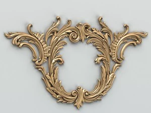 decora&ccedil;&atilde;o esculpida central 010 Modelo 3D